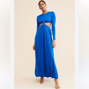 FARM Rio Vibrant Blue Long Sleeve Dress
